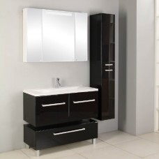 Мебель для ванной Акватон Мадрид 100 черная с 2 ящиками
