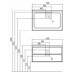 Тумба с раковиной Акватон Римини 100 белая
