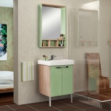 Мебель для ванной Акватон Йорк 60 салатовый/дуб сонома