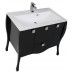 Мебель для ванной Aquanet Мадонна 90 черная с кристаллами Swarovski