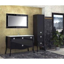 Мебель для ванной Aquanet Мадонна 120 черная с кристаллами Swarovski