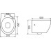 Комплект  Крышка-сиденье BelBagno Prospero BB2020SC с микролифтом, петли хром + Чаша для унитаза подвесного BelBagno Prospero + Держатель туалетной бу