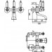 Смеситель Caprigo Adria Classic 03-019-crm для ванны с душем