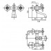 Смеситель Caprigo Bristol 21-019-vot для ванны с душем