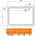 Поддон для душа Cezares SMC AH 100x80 см