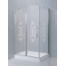 Душевой уголок Cezares Giubileo-A-11 100x90 см, L, стекло с узором, хром