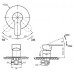 Смеситель Cezares Laconico C DI 01 С ВНУТРЕННЕЙ ЧАСТЬЮ, для душа