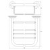 Полка FBS Standard STA 040 для полотенец 40 см