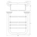 Полка FBS Standard STA 042 для полотенец 60 см