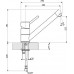 Смеситель Florentina Фита AV для кухонной мойки, антрацит