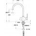 Смеситель Florentina Клио MF для кухонной мойки
