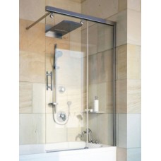 Шторка на ванну GuteWetter Slide Pearl GV-862 правая, 90 см, стекло бесцветное, профиль хром