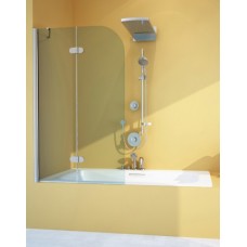 Шторка на ванну GuteWetter Lux Pearl GV-102A левая 80 см стекло бесцветное, профиль хром