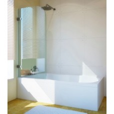 Шторка на ванну GuteWetter Lux Pearl GV-001 левая 70 см стекло бесцветное, фурнитура хром