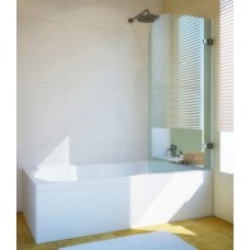 Шторка на ванну GuteWetter Lux Pearl GV-001 правая 50 см стекло бесцветное, фурнитура хром