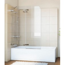 Шторка на ванну GuteWetter Trend Pearl GV-862A левая 110 см стекло бесцветное, фурнитура хром