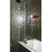Шторка на ванну GuteWetter Trend Pearl GV-862B левая 120 см стекло бесцветное, фурнитура хром