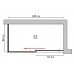 Душевой уголок GuteWetter Slide Rectan GK-863B левая 140x80 см стекло бесцветное, профиль хром