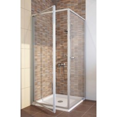 Душевой уголок GuteWetter Practic Square GK-401 левая 80x80 см стекло бесцветное, профиль матовый хром