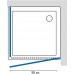 Душевой уголок GuteWetter Practic Square GK-401 правая 70x70 см стекло бесцветное, профиль матовый хром