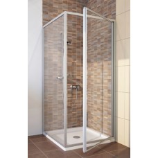 Душевой уголок GuteWetter Practic Square GK-401 правая 85x85 см стекло бесцветное, профиль матовый хром