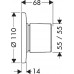 Переключатель потоков Hansgrohe Metris 31634000 наружная часть