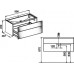 Тумба с раковиной Keuco Royal Reflex трюфель 100 см