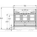 Тумба с раковиной Opadiris Омега 90 cлоновая кость