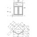 Тумба с раковиной Opadiris Клио 45 угловая, нагал