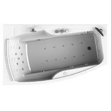Акриловая ванна Radomir Аризона Комфорт Chrome левая, с фронтально-торцевой панелью