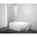 Шторка на ванну Ravak Rosa CVSK1 140/150 L Transparent, профиль блестящий