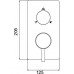 Смеситель RGW Shower Panels SP-43-01 С ВНУТРЕННЕЙ ЧАСТЬЮ, для душа