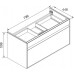 Мебель для ванной Roca Laks 80