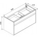 Мебель для ванной Roca Laks 100