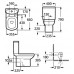 Унитаз-компакт Roca Dama Senso 342517000