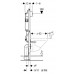 Комплект  Гигиенический душ Kludi Bozz 389990576 со смесителем + Система инсталляции для унитазов Geberit Duofix Delta 458.124.21.1 3 в 1 с кнопкой см