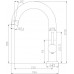 Смеситель Rossinka X X25-24U для кухонной мойки