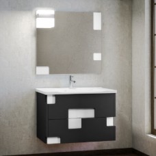 Мебель для ванной Smile Санторини 100 серо-белая