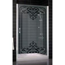 Душевая дверь в нишу Vegas Glass EP 0080 01 R профиль белый, стекло Artdeco1