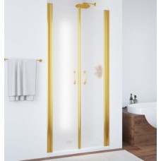 Душевая дверь в нишу Vegas Glass E2P 0070 09 10 профиль золото, стекло сатин