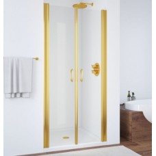 Душевая дверь в нишу Vegas Glass E2P 0075 09 01 профиль золото, стекло прозрачное