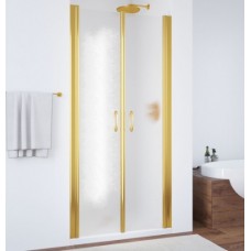 Душевая дверь в нишу Vegas Glass E2P 0075 09 02 профиль золото, стекло шиншилла