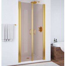 Душевая дверь в нишу Vegas Glass E2P 0075 09 05 профиль золото, стекло бронза
