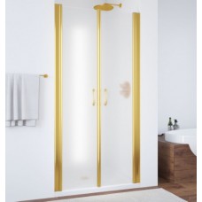 Душевая дверь в нишу Vegas Glass E2P 0080 09 10 профиль золото, стекло сатин