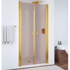 Душевая дверь в нишу Vegas Glass E2P 0080 09 05 профиль золото, стекло бронза