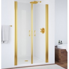 Душевая дверь в нишу Vegas Glass E2P 0095 09 01 профиль золото, стекло прозрачное