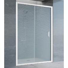 Душевая дверь в нишу Vegas Glass ZP 0120 01 02 профиль белый, стекло шиншилла