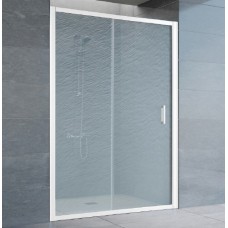 Душевая дверь в нишу Vegas Glass ZP 0125 01 02 профиль белый, стекло шиншилла