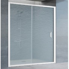 Душевая дверь в нишу Vegas Glass ZP 0150 01 02 профиль белый, стекло шиншилла