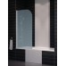Шторка на ванну Vegas Glass EV 0075 07 10 L профиль матовый хром, стекло сатин
